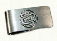 Sterling Silver Dragon Knot Money Clip