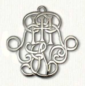 Custom Monogram Ornament