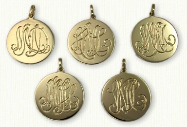 Monogram Pendants