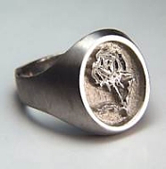 Custom Rose Signet Ring