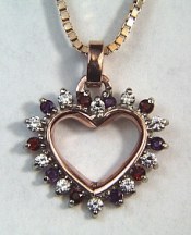 mothers gemstone pendants