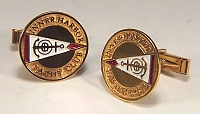 14KY Custom Burgee Cuff Links with Enamel