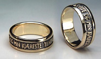 Custom Norwegian Wedding Rings