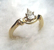14Kt Gold Diamond Engagement RING