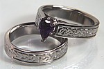 platinum celtic engagement rings