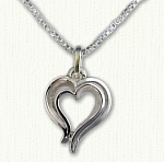 Double Heart Pendant