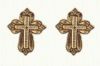 14KY Fancy Cross Earrings on Posts