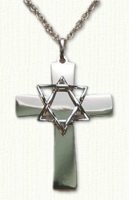 Cross with Star of David