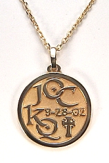 Custom Coin Pendant with Celtic Cross