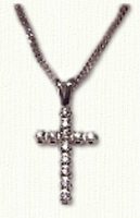 Tiny Diamond Cross - #R8043D