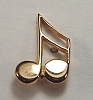 14KY Sixteenth / 16th Note Tack Pin