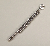 Sterling silver flute charm