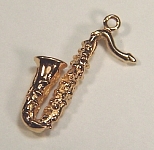 14KY saxaphone charm