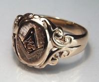 Antique Masonic Signet Ring