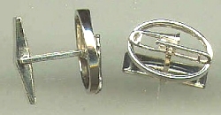 Trombone Cuff Links in Sterling