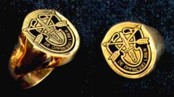 14kt Gold Military Special Forces Ring