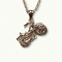 14KY  motorcycle pendant