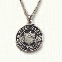 Antiqued sterling silver Custom golf club charm