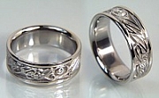 custom initial wedding rings