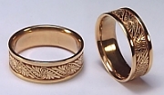 Floral wedding bands