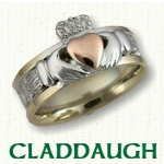 Claddagh & Knotwork Celtic Wedding Rings
