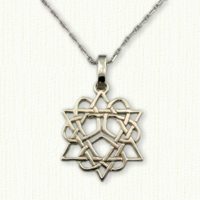 3 Heart Star of David 