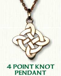 Celtic 4 Point Knot Pendant