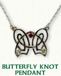 Celtic Butterfly Knot Pendant