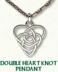 Celtic Double Heart Knot Pendant