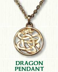 Celtic Dragon Knot Pendant