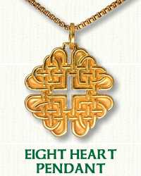 Celtic 8 Heart Knot Pendant