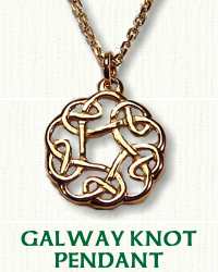 Celtic Galway Wave Knot Pendant