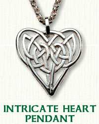 Intricate Heart Knot Pendant