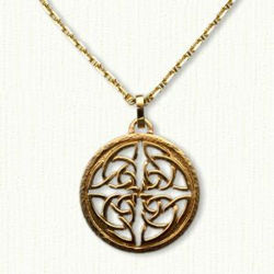 14KY Celtic Keady Knot Pendant