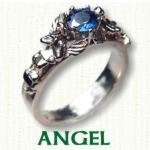 Custom Made Angel Engagement Ring