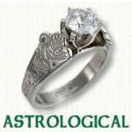 Unique Astrology engagement rings