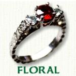 Floral Engagement rings