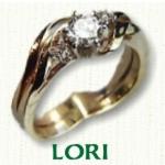 Lori Engagement Ring with Shadow Band