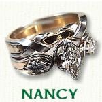 Nancy Engagement Ring with Matching Band