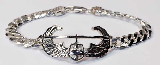 Sterling Air Assault Badge Bracelet