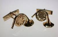 French Horn Cuff Links