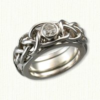 Lindesfarne #10: Lindesfarne Reverse Cradle set with a 0.25pt RBC diamond